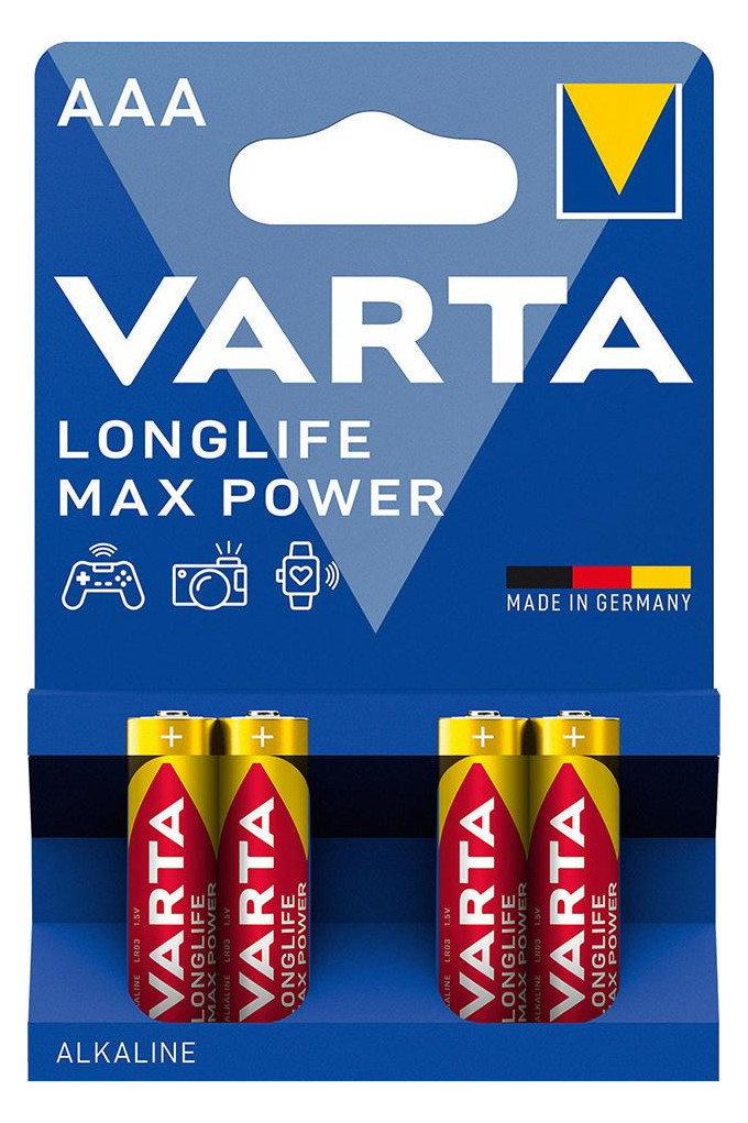 Bild Batterie LONGLIFE Max Power Micro AAA/ LR03 4er Blister - VARTA-0