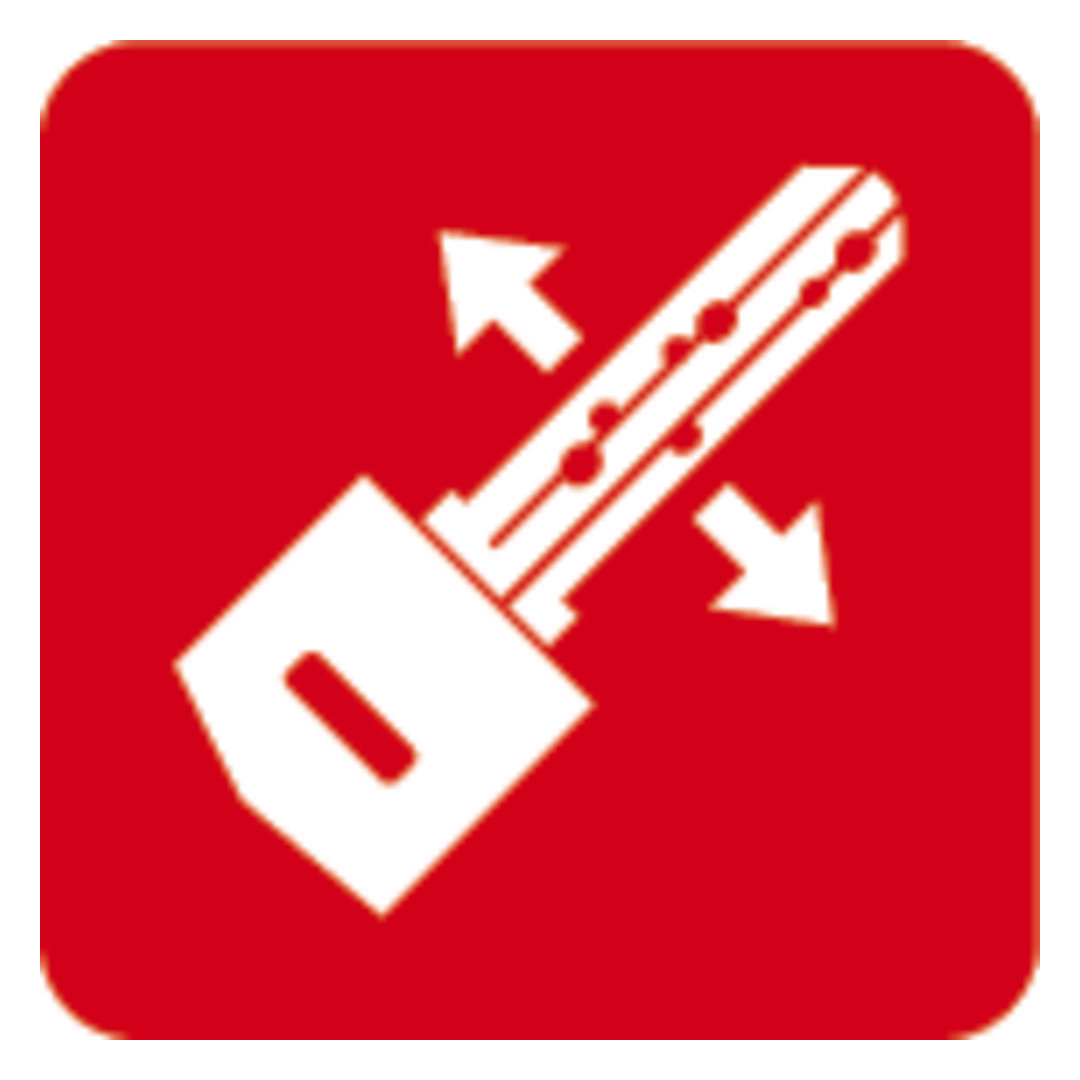 Bild Wohnungseingangstür- Zusatzschloss, 7010 EK, mit Drehknauf, DIN Links-Rechts, silber - ABUS-4