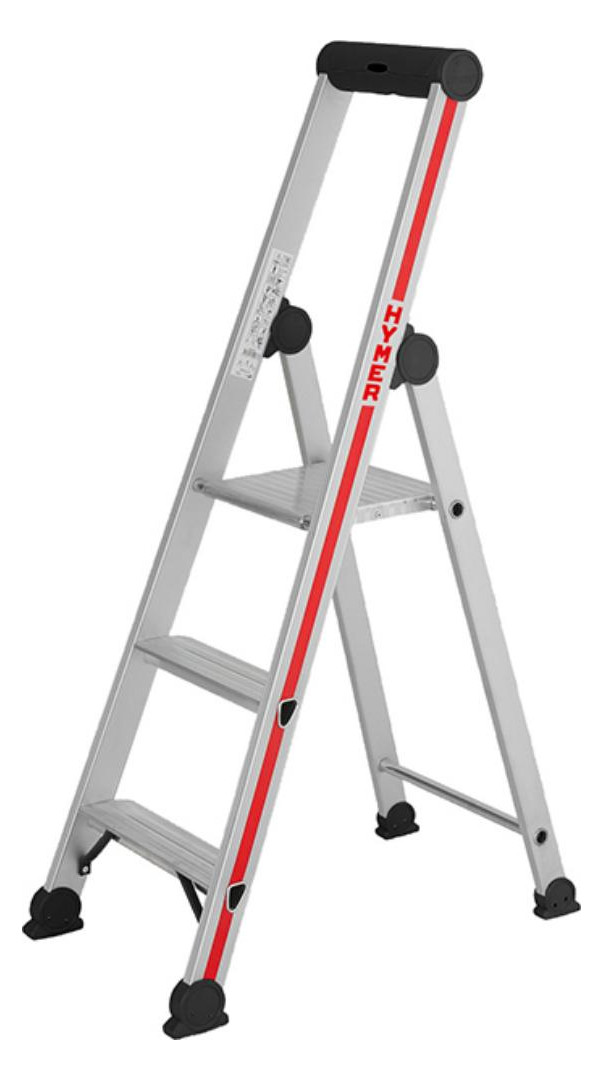 Bild Stufenstehleiter 3Stufen Standhöhe 0,65m 3 Stufen Standhöhe 0,65 m - ALUPRO concept-0