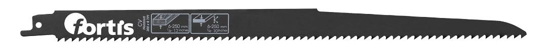 Bild Säbelsägeblatt CV Länge 300/280mm (5x) Zahnteilung 4,2mm 19x1,2mm für Holz - fortis-0