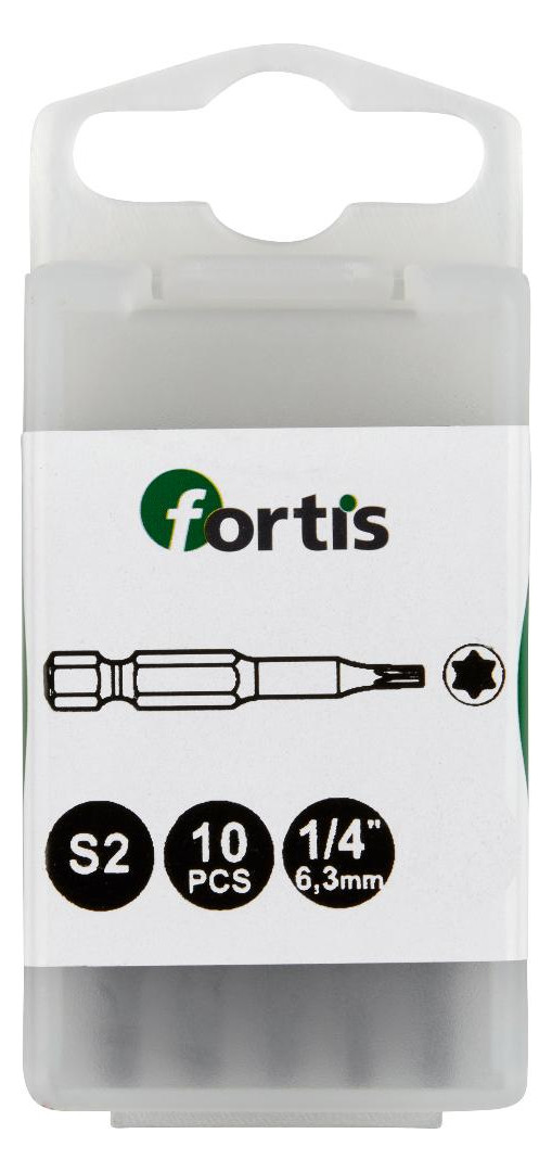 Bild Bit zähhart 1/4"" DIN3126 E6,3 T20x50mm 10er Pack FORTIS-2