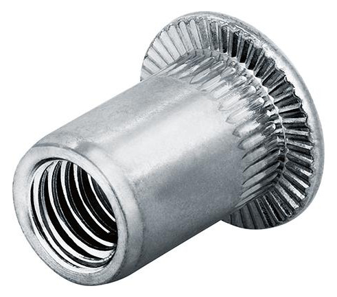 Bild Blindnietmutter Alu Flachrundkopf M4 Kle mmbereich: 0,5 - 3,0mm Goebel-0