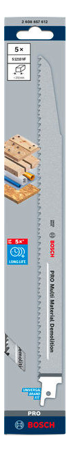 Bild Säbelsägeblatt S 1210 VF Bosch VE à 5 St ück Heavy for Wood and Metal-1