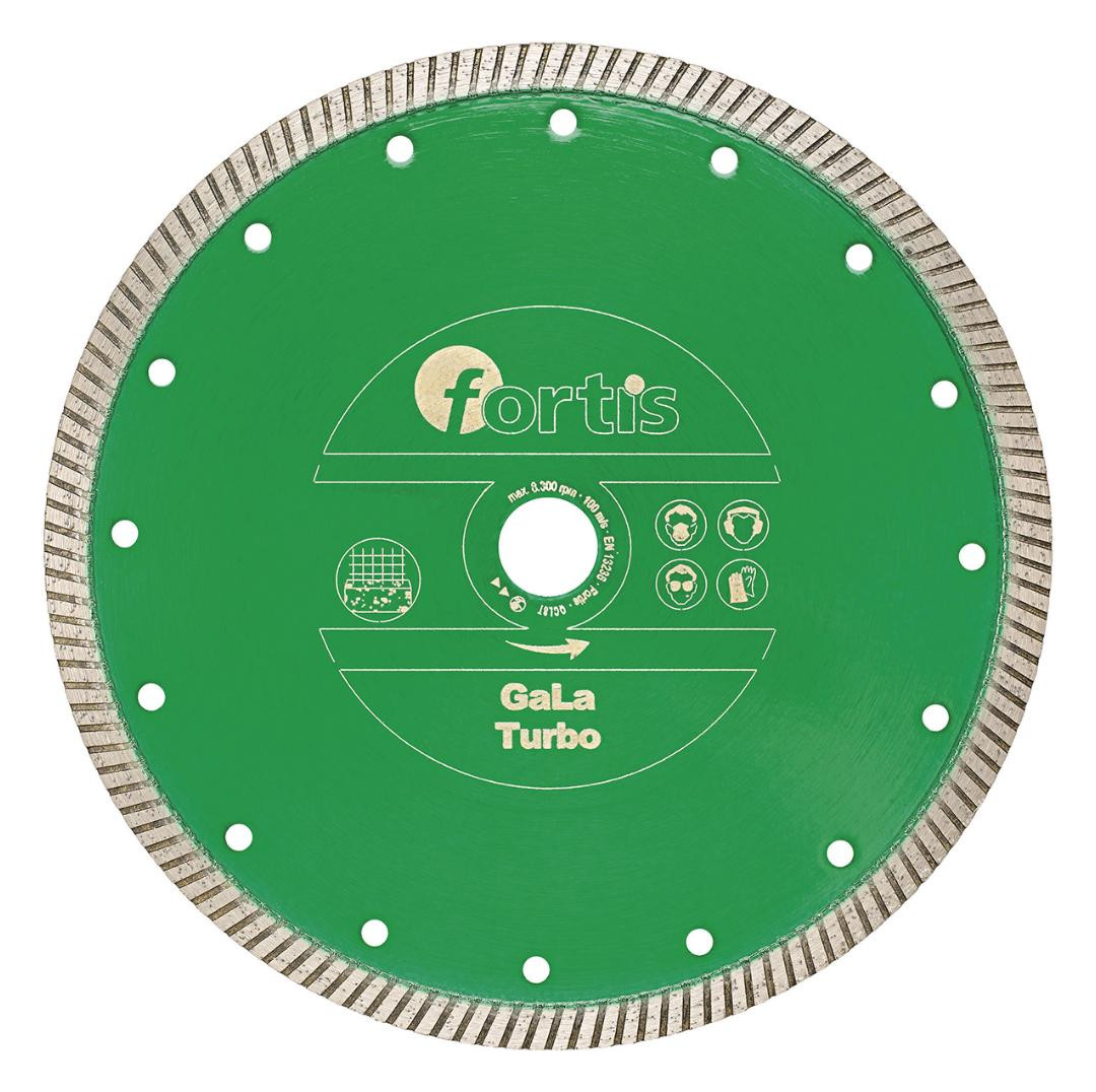 Bild Diamant-Trennscheibe GaLa Turbo Ø 115 mm mit Turbosegment 10 mm Bohrung 22,2 mm - fortis-0