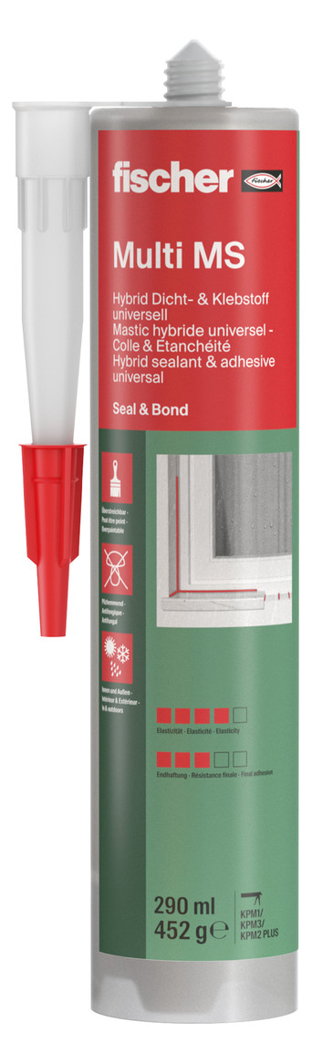 Bild Multi Klebstoff KD-290 weiß 1K Hybrid-polymer,290ml - fischer-1