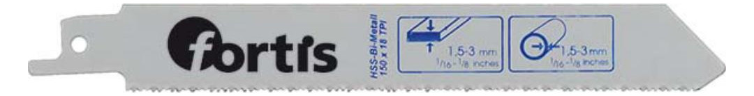 Bild Säbelsägeblatt-Set 3 teilig - fortis-1