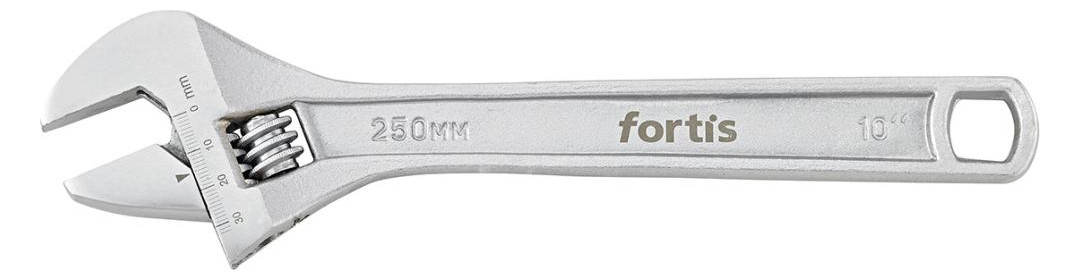 Bild Rollgabelschlüssel 10"" 250mm verchromt FORTIS-0