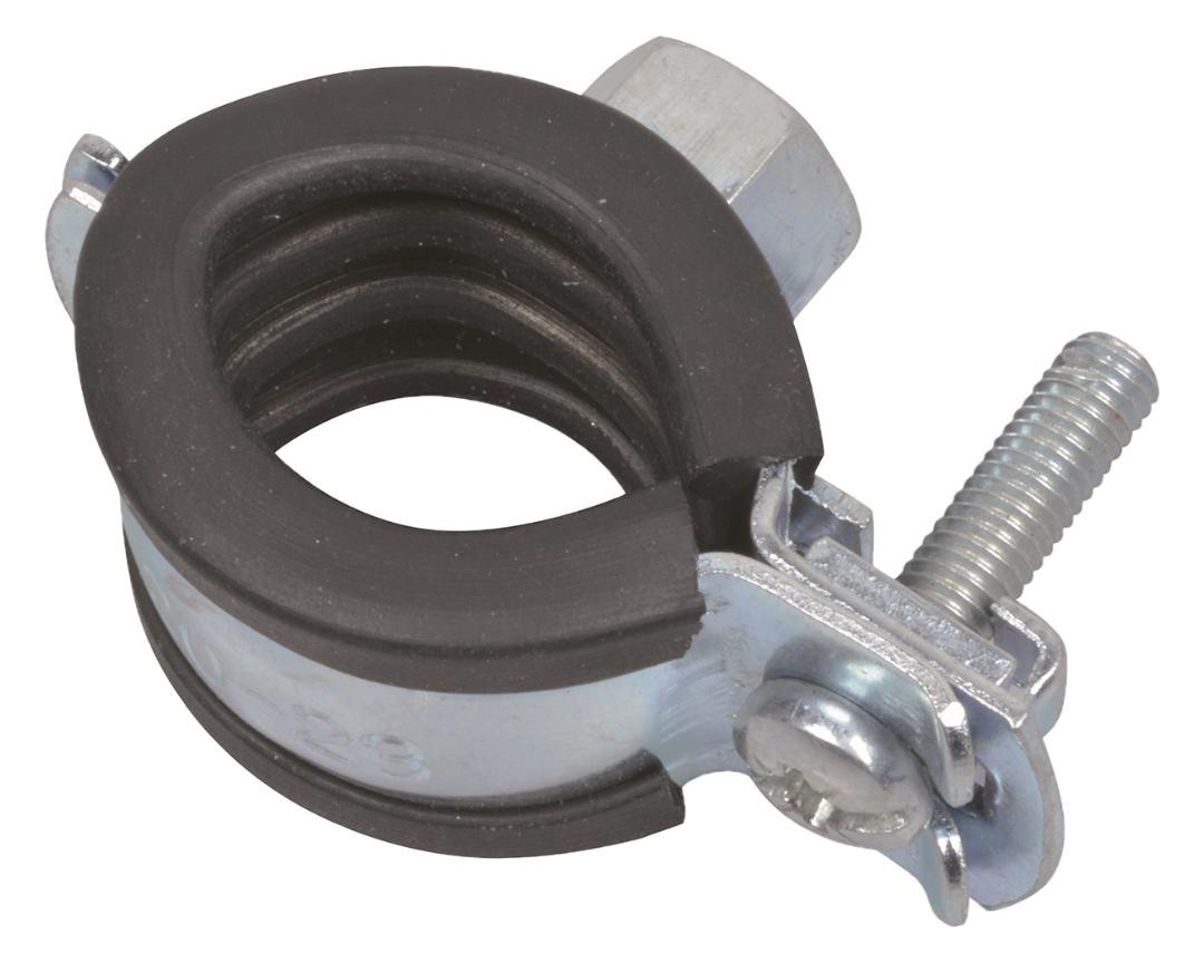 Bild Rohrschelle, 20 - 23 mm, schallgedämmt, für 1/2"", mit M8 Gewindemuffe - KIRCHHOFF-0