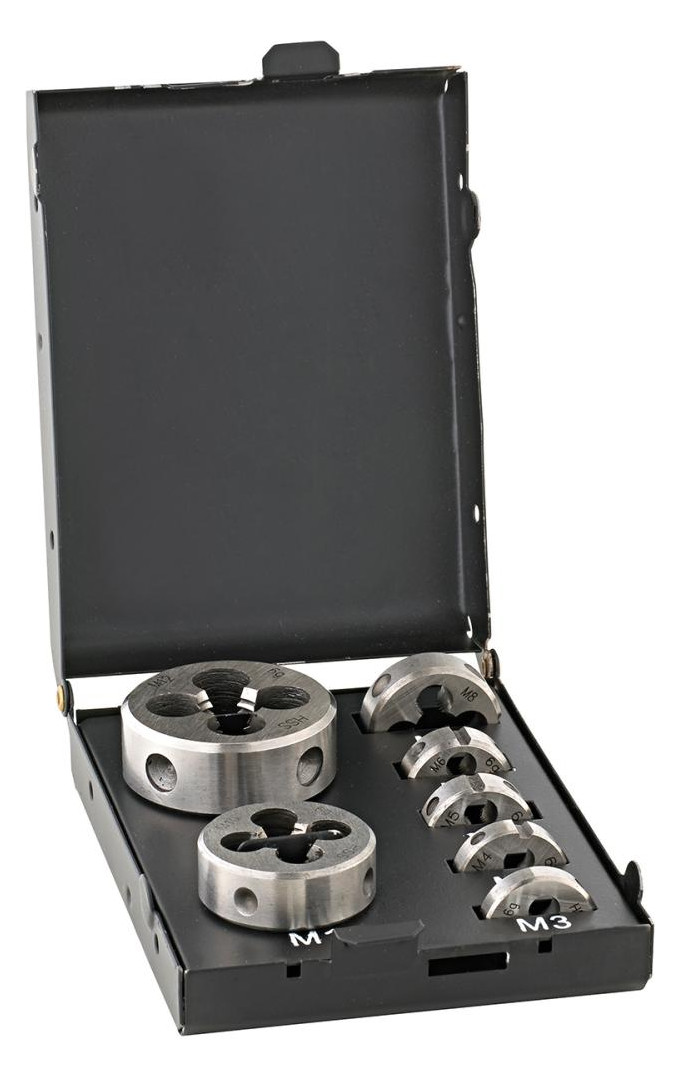 Bild Schneideisen-Set EN22568 HSS M3-M12 Meta llkassette FORTIS-0