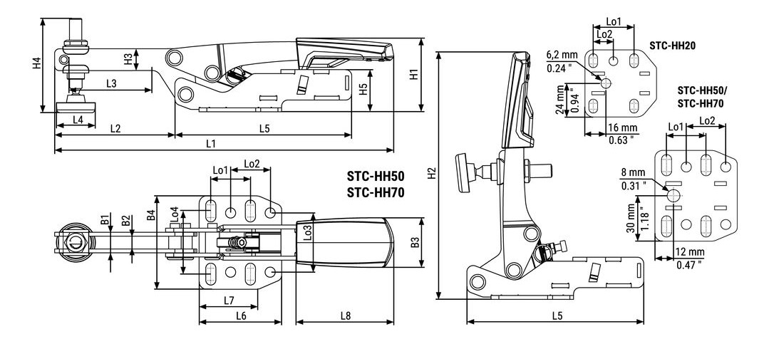 Bild Waagrechtspanner STC-HH-SB /70 - BESSEY-16