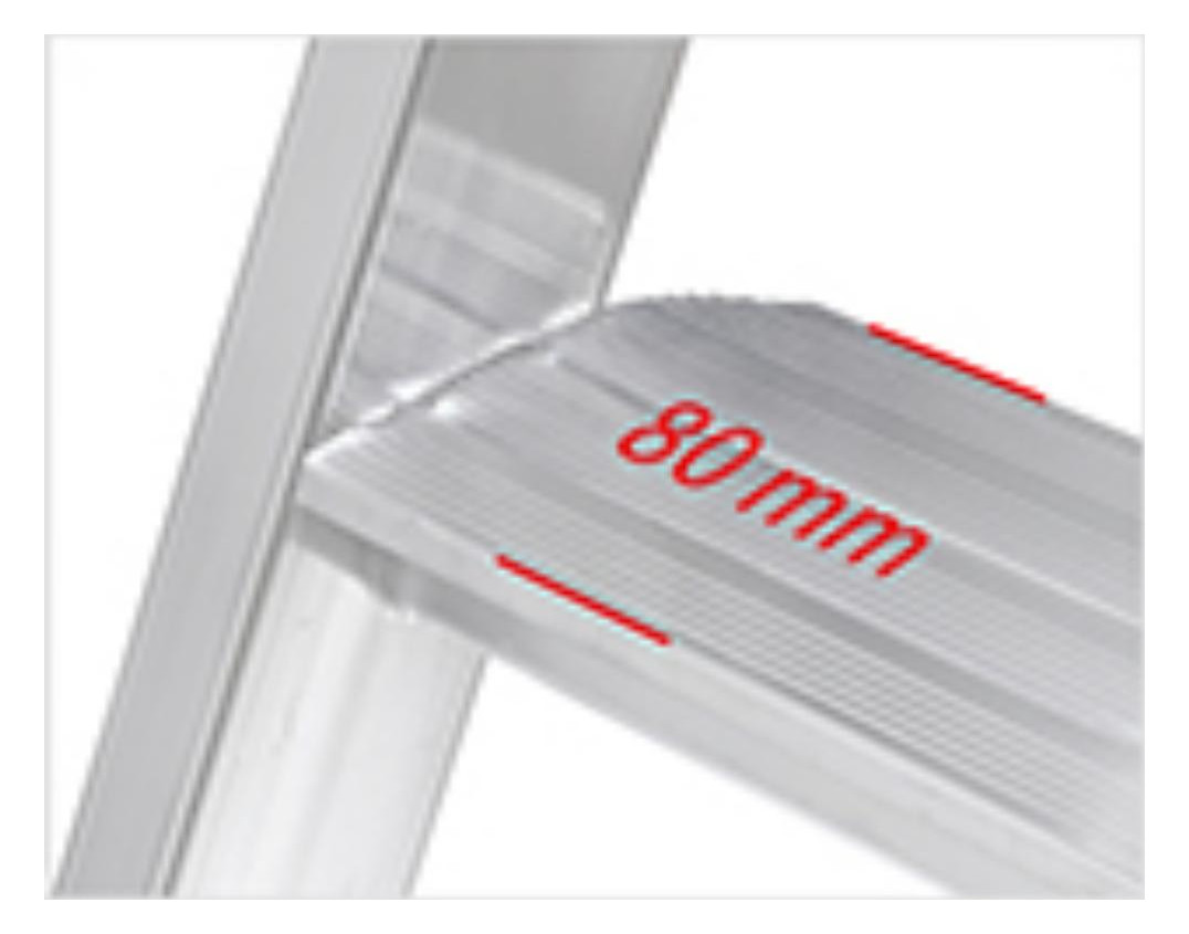 Bild Stufenstehleiter 4Stufen Standhöhe 0,88m 4 Stufen Standhöhe 0,88 m - ALUPRO concept-1