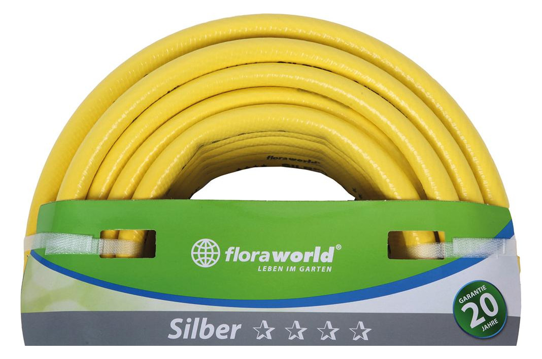 Bild Gartenwasserschlauch 12,5 mm 1/2Z 20 m S ilber FW - floraworld-0