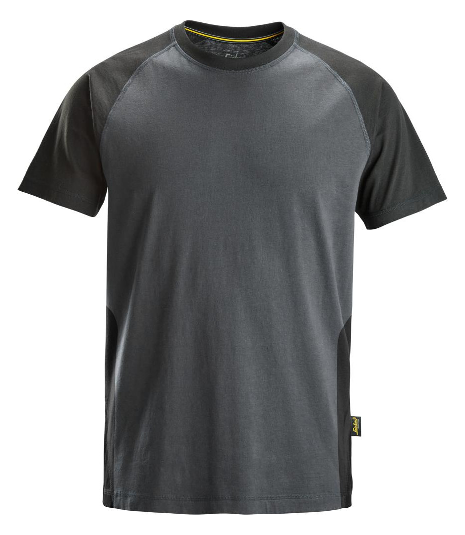 Bild 2-Farben T-Shirt S, stahlgr-schw Snicker s Snickers - SNICKERS WORKWEAR-0