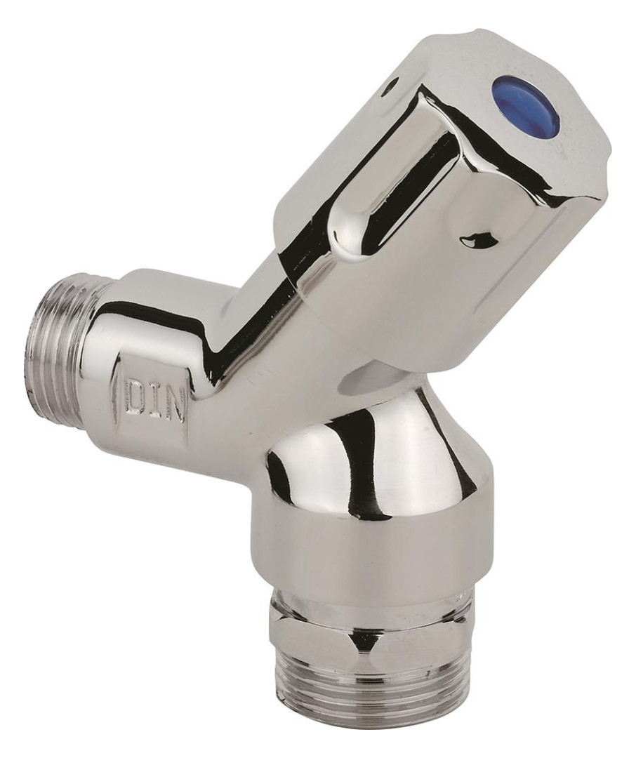 Bild GA-Wandventil kurz, 1/2""AG x 3/4""AG, m it Rückflussverhinderer/ Rohrbelüfter - KIRCHHOFF-0