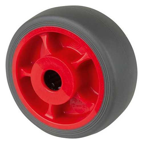 Bild Gummirad B44.F003 Rad Ø 80 grau,Achs Ø 1 2, 100kg - n.a.-0