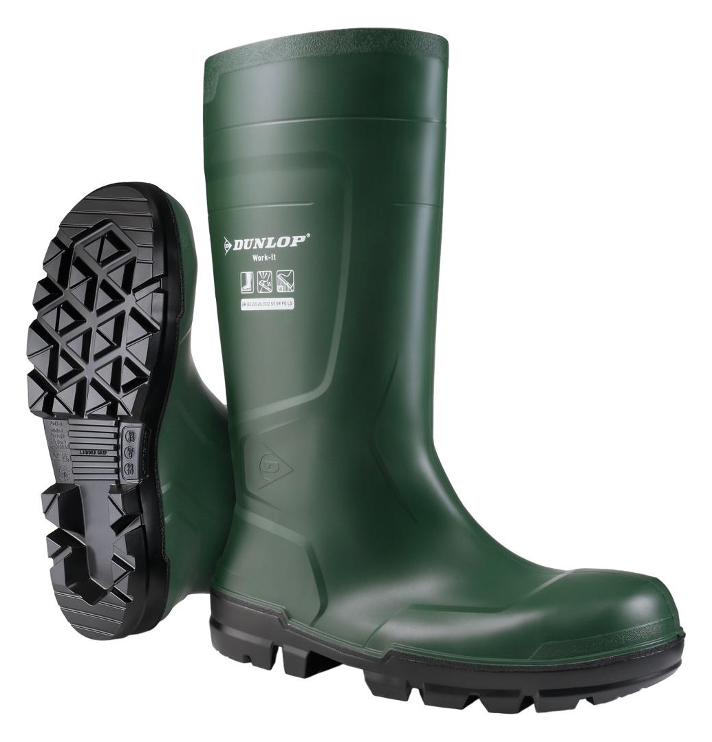 Bild Stiefel WORK-IT FullSafety Heritage Gree n PVC SR LO LG,S5,Gr.37 DUNLOP-0