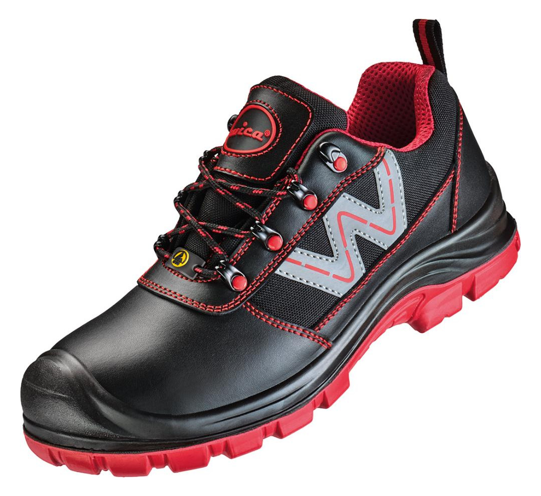 Bild Halbschuh BELLUNO Schwarz/rot, S3 SR ESD Gr. 39 Wica-1