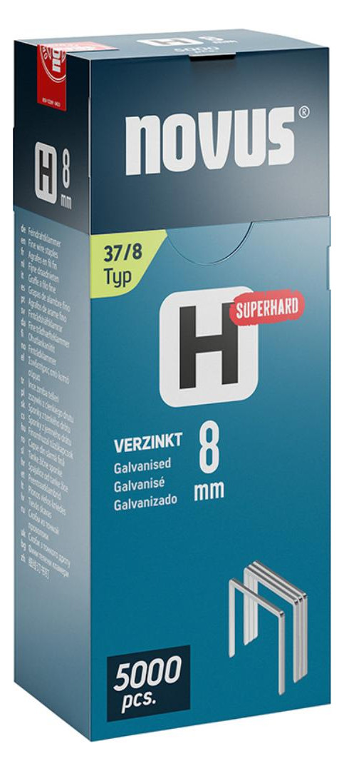 Bild Feindrahtklammer H Typ 37/8 mm zn Novus VE à 5000 Stück-0