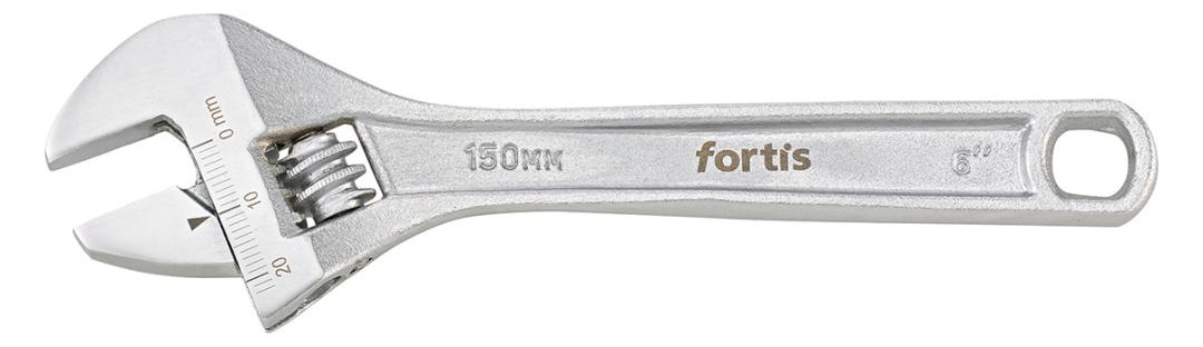 Bild Rollgabelschlüssel 6"" 150mm verchromt F ORTIS - fortis-0