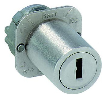 Bild System Schliesseinsatz 7552 rechts Zylinder Metall vernickelt, D. 18 mm, L=23 mm - JuNie-0