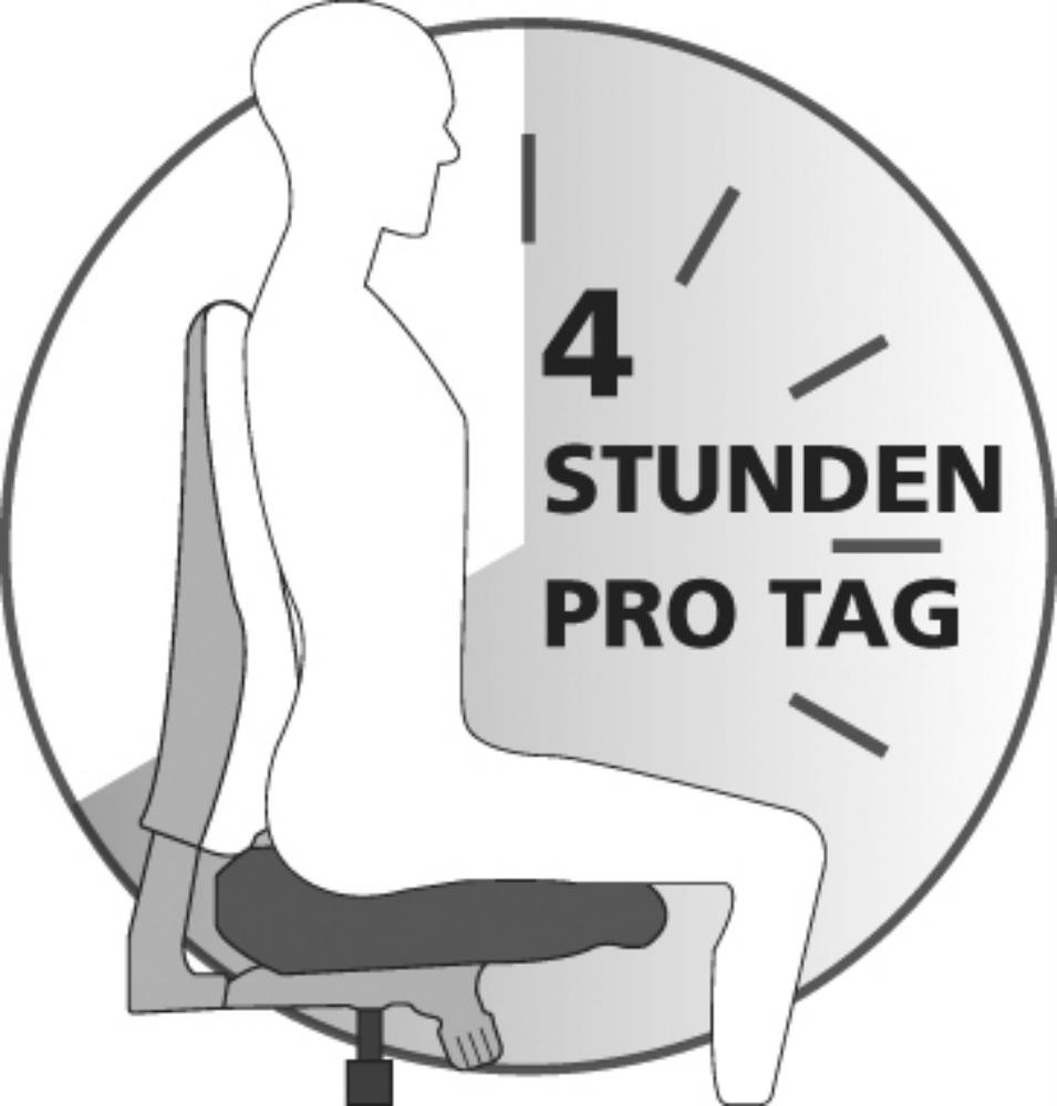 Bild Arbeitsstuhl TEC 20 Sitz PU-Schaum schwarz Sitzhöhe 420-550 mm mit Rollen - Topstar-2