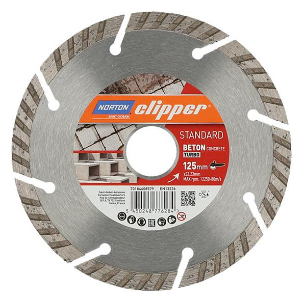 Bild Diamantscheibe Standard Beton Turbo Ø125 - Norton-0