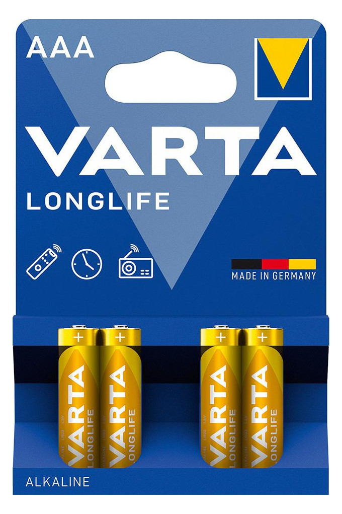 Bild Batterie LONGLIFE Micro AAA/LR03 4er Blister - VARTA-0