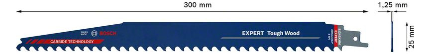 Bild Säbelsägeblatt EXPERT S 1242 KHM Bosch V E à 1 Stück Tough Wood-2