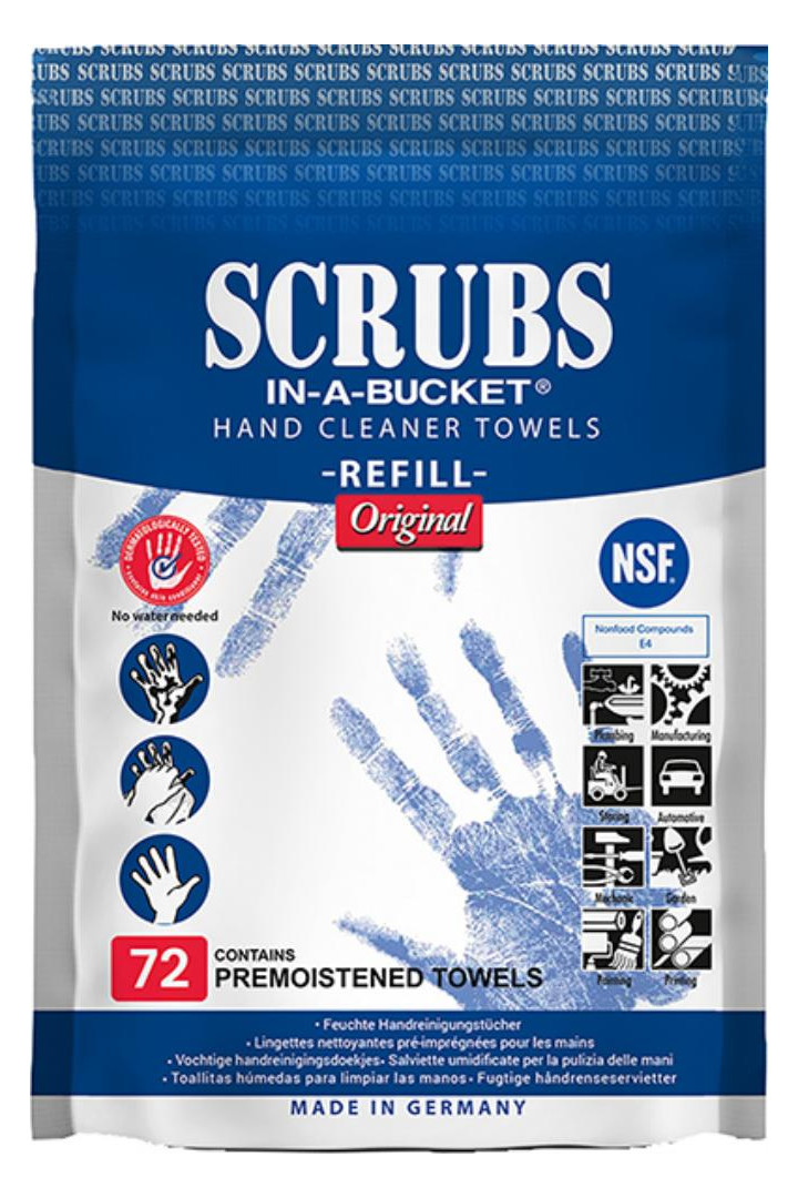 Bild Scrubs Refill Nachfüll- Pack, 72 Tücher mit NFS Freigabe Zertifikat Nummer 16018-0