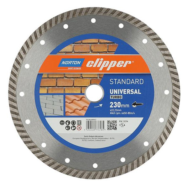 Bild Diamantscheibe Standard Universal Turbo Ø230 - Norton-0