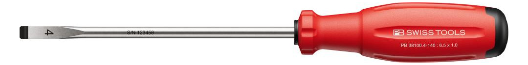 Bild Schraubendreher Schlitz 6,5x1 x140mm Swi ssGrip EVO PB Swiss-0