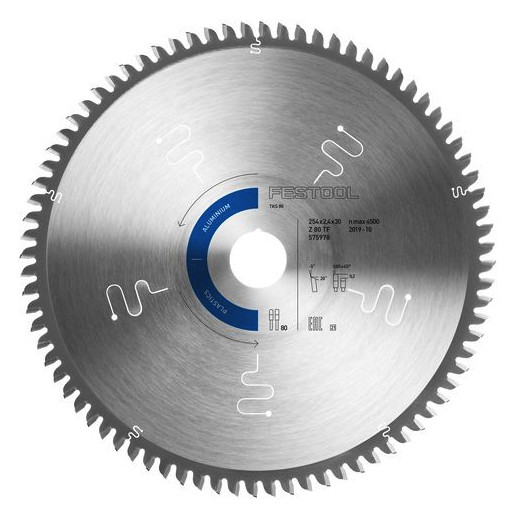 Bild Kreissägeblatt HW 254x2,4x30 TF80 A ALUMINIUM/PLASTICS - Festool-1
