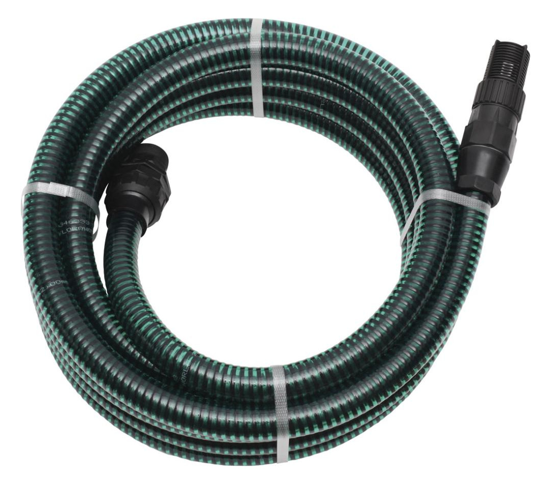 Bild Schlauchgarnitur 4m,1"" PVC-Armatur,grün - floraworld-0