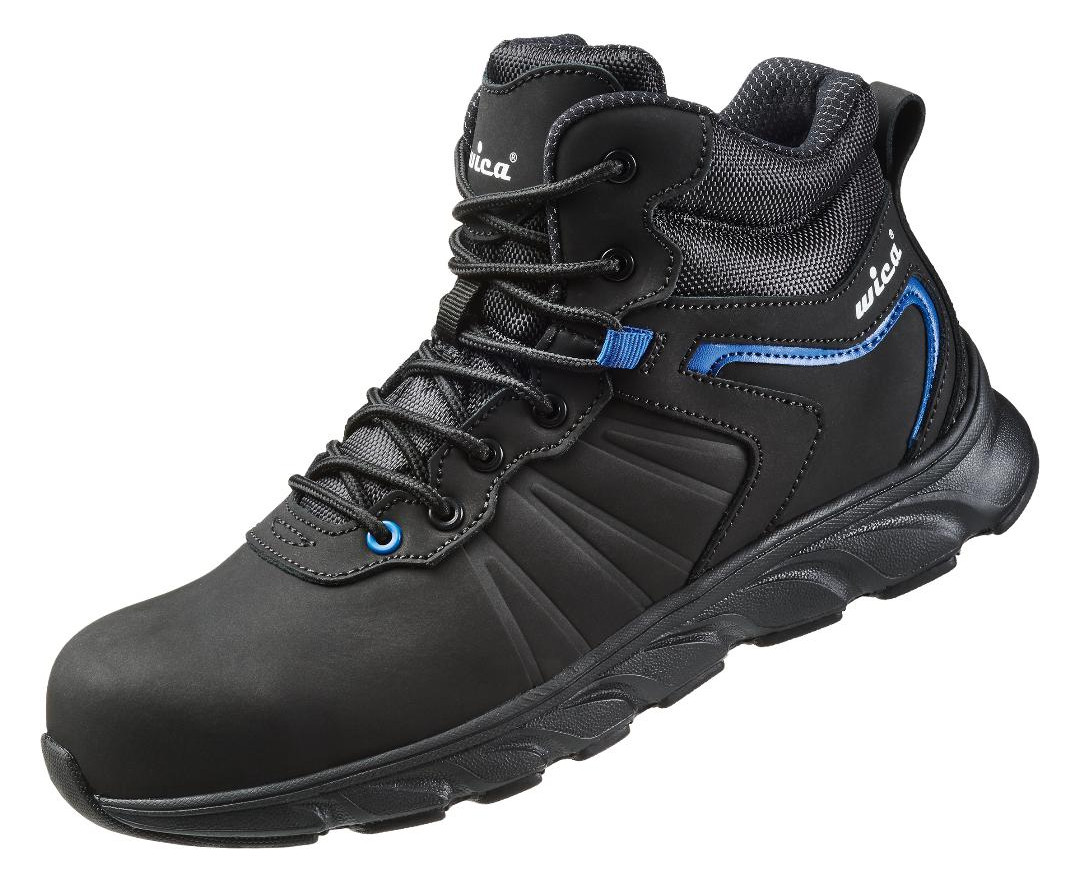 Bild Schnürstiefel MATHI Schwarz, Blau, S3 SR C Gr. 48 WICA-1