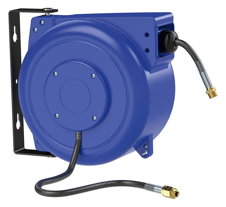 Bild Schlauchaufroller PP, Druckluft/Wasser, inkl. 8m PVC-Schl. Ø8mm, AG R1/4""-R3/8" - RIEGLER-0