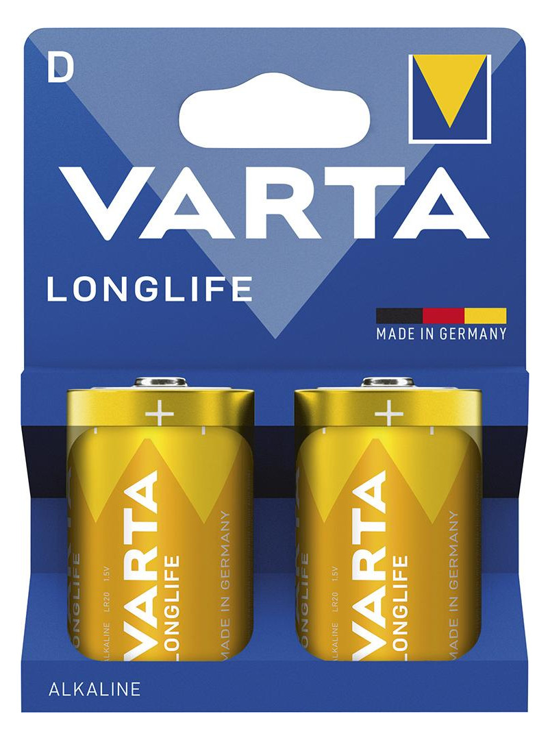 Bild Batterie LONGLIFE D 2er Blister Alkaline - VARTA-0
