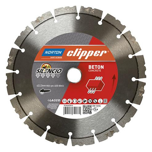 Bild Clipper Diamant -Scheibe Pro Beton Silencio 350mm-0