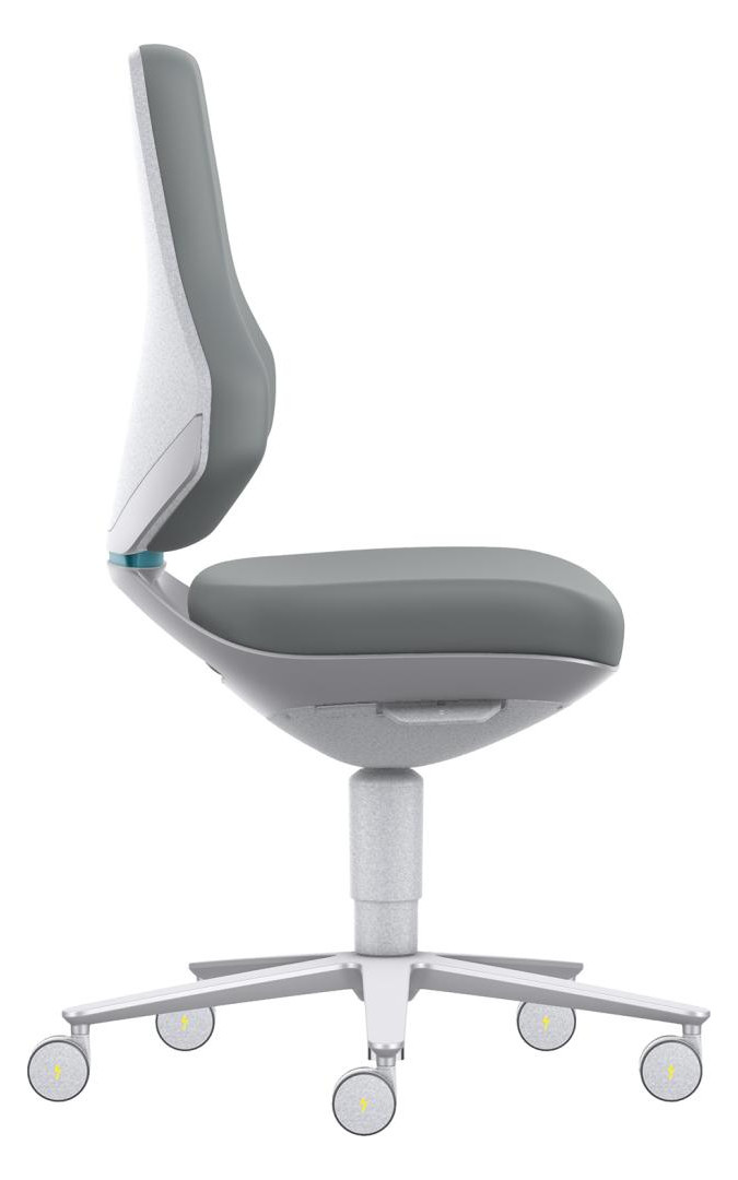 Bild Bimos Arbeitsstuhl Texon 2 weiß-meliert ESD Sitzhöhe 450-620 mm-0