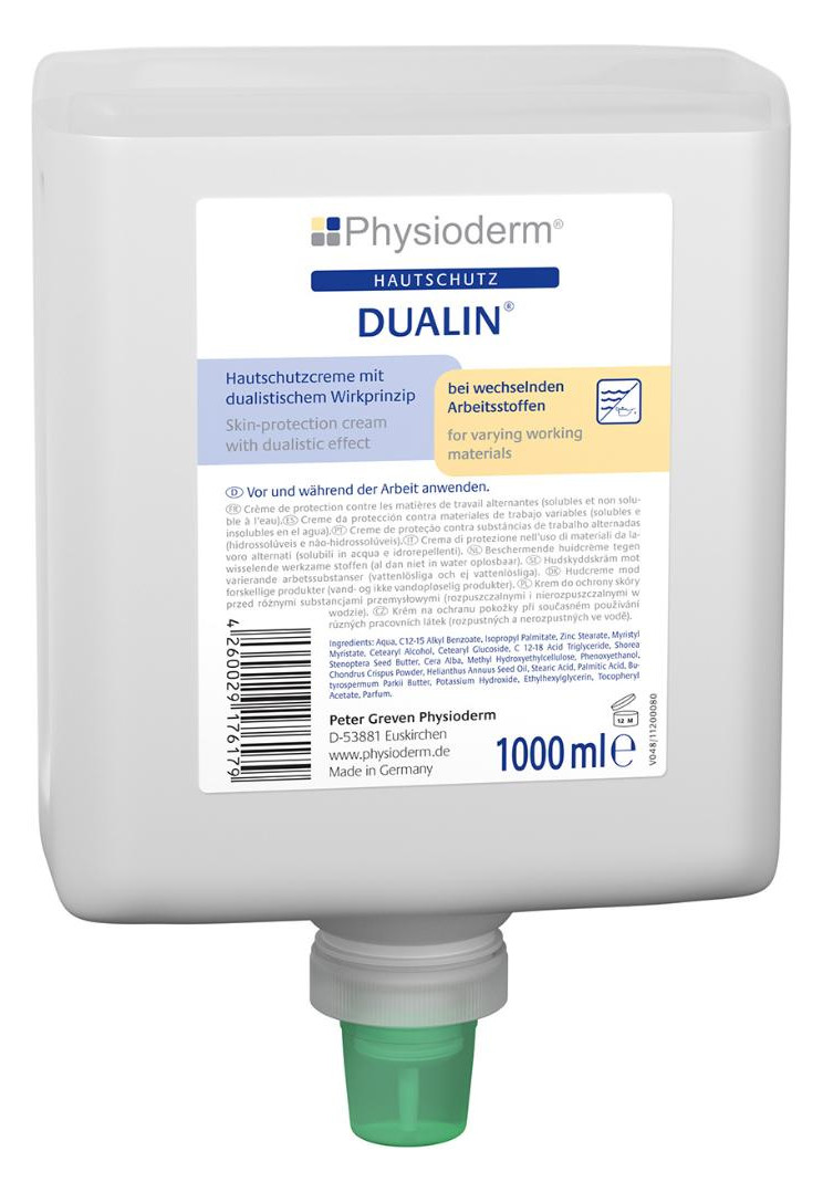 Bild Hautschutzcreme Dualin, 1L Neptuneflasch e Hautschutzcreme Physioderm-0