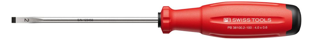 Bild Schraubendreher Schlitz 4 x0,6x100mm Swi ssGrip EVO PB Swiss-0