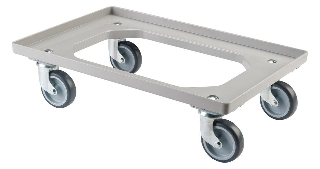 Bild Allzweckrollersammler mit Platte TPR, Gr au, TK 250kg - BS ROLLEN-0