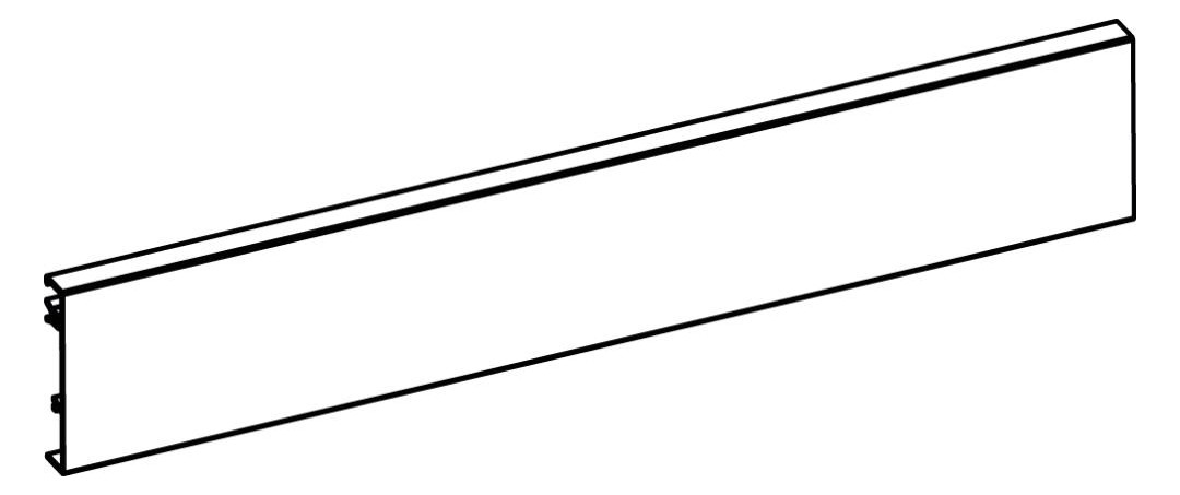 Bild Aluminiumrückwand ArciTech, 94 x 2000 mm, silber - Hettich-1