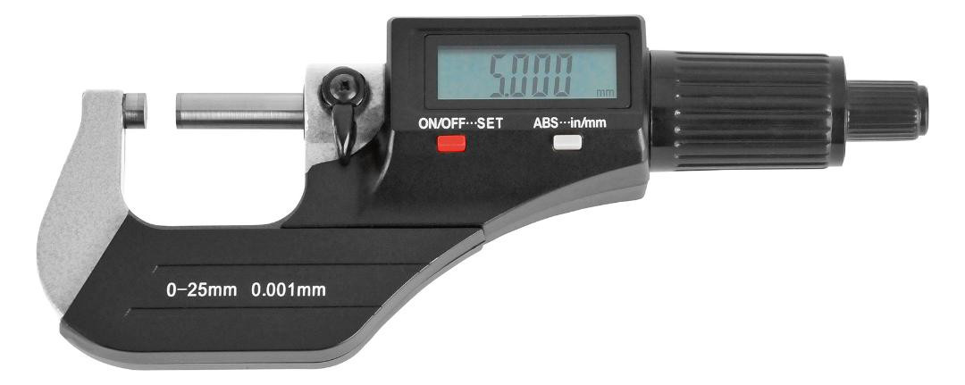 Bild digital -Bügelmessschraube ohne Datenausgang 0-25mm FORTIS-0