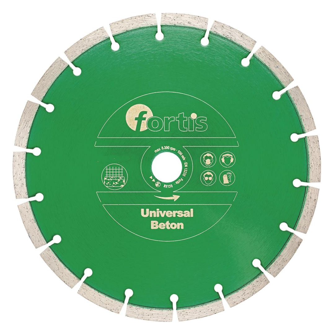 Bild Diamant-Trennscheibe Universal Beton Ø 115 mm gesintert 10 mm Bohrung 22,2 mm FO - fortis-0