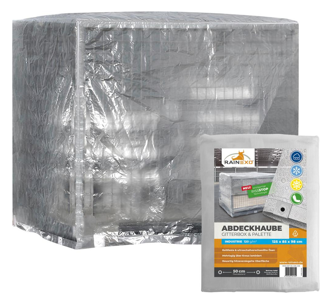 Bild Abdeckhaube - Gitterbox, Silbergrau - RAINEXO-2