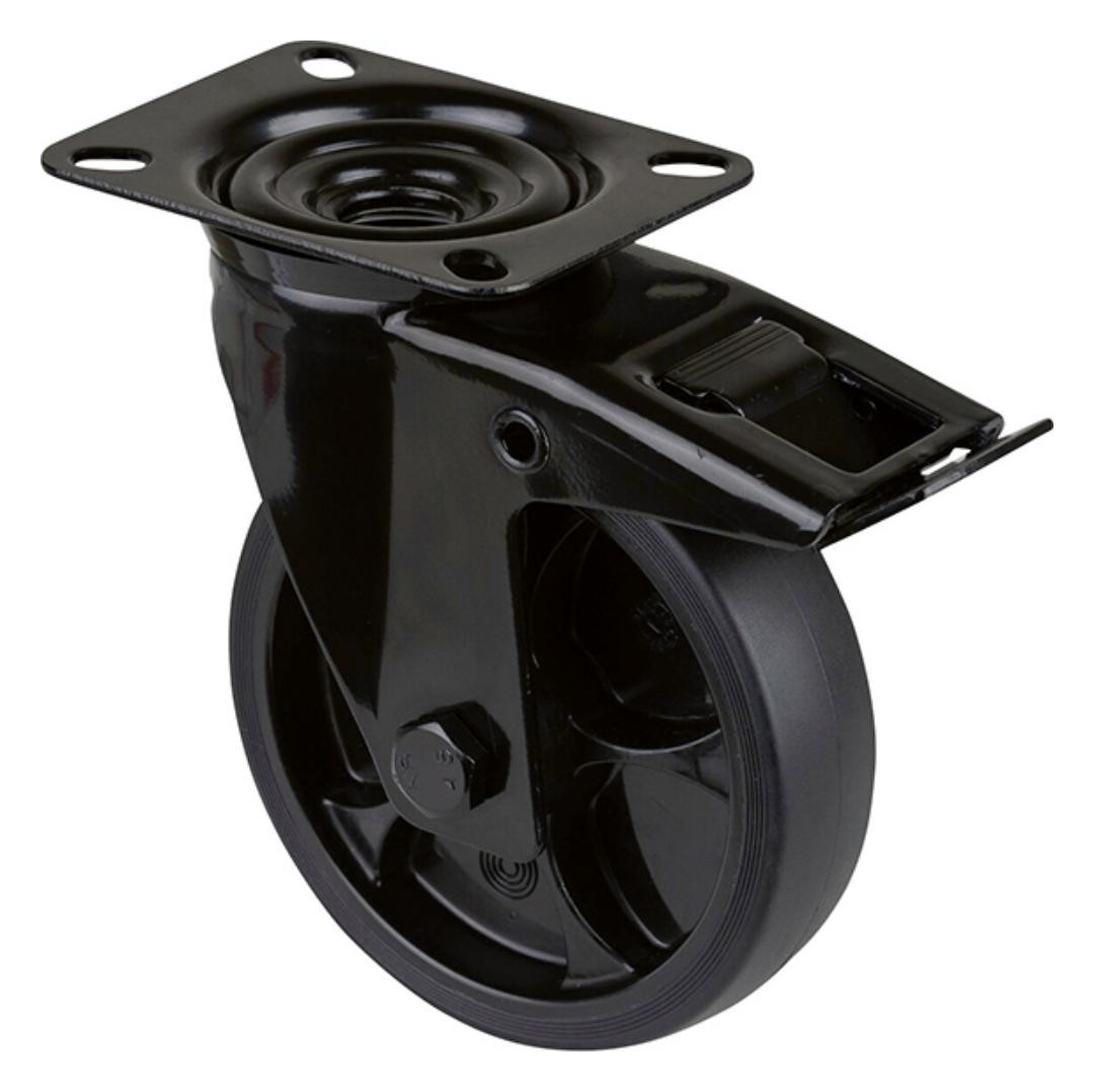 Bild Lenkrolle L820.B44.126.06 mit Platte,Ø 2 00 B 45mm,200kg TPR - n.a.-0
