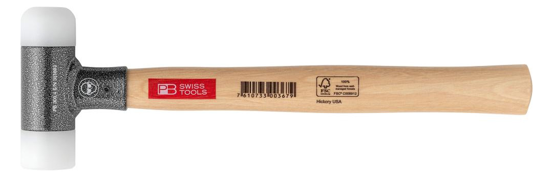 Bild Schonhammer mit Holzstiel rückschlagfrei 35mm PB Swiss Tools-0