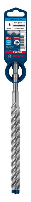 Bild Hammerbohrer EXPERT 18x200x265mm Bosch V E à 1 Stück SDS plus-7X-1
