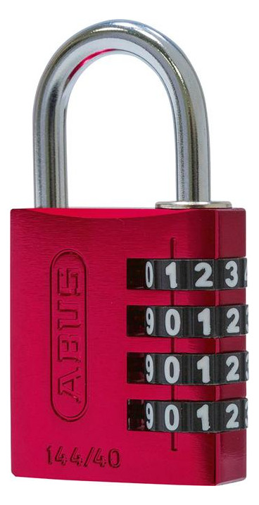 Bild Zahlen-Hangschloss 144/40 rot Lock-Tag - ABUS-0