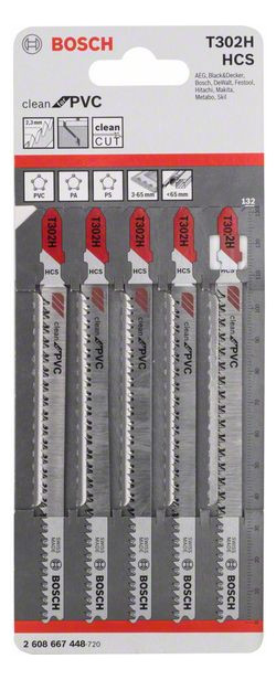 Bild Stichsägeblatt a 5 Stck T 302 H Bosch-1